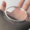 Sterling Silver Bracelet Ladies 999 Foot Silver Lucky Bracelet