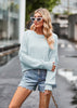 Women's Fashion Round Neck Loose Pullover Sweater