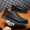 Outdoor Sports Anti-slip Lace-up Soft Bottom Men's Casual Leather Shoes