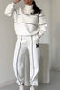 Womens 2 Piece Outfits Lounge Hoodless Pullover Sweatshirt Sweatsuit Sets Sweatshirt Baggy Fashion Sweatpants With Pockets