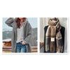 Women's Temperament Thickened Tweed Medium-length Trench Coat