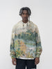 Impressionist Landscape Oil Painting Retro Printed Drawstring Hoodie