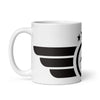 White glossy mug