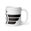 White glossy mug