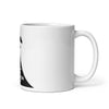 White glossy mug