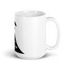 White glossy mug