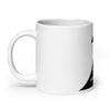 White glossy mug