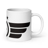 White glossy mug