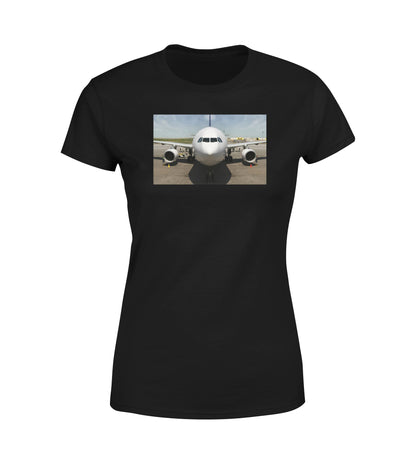 Face to Face with an Huge Airbus Designed Women T-Shirts