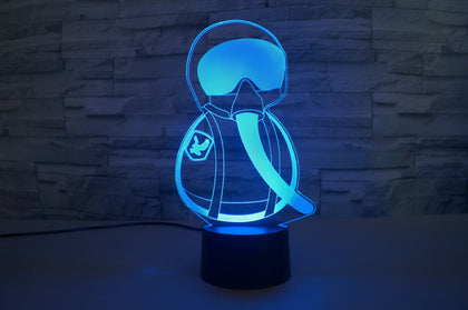 Jet Pilot Designed 3D Lamp