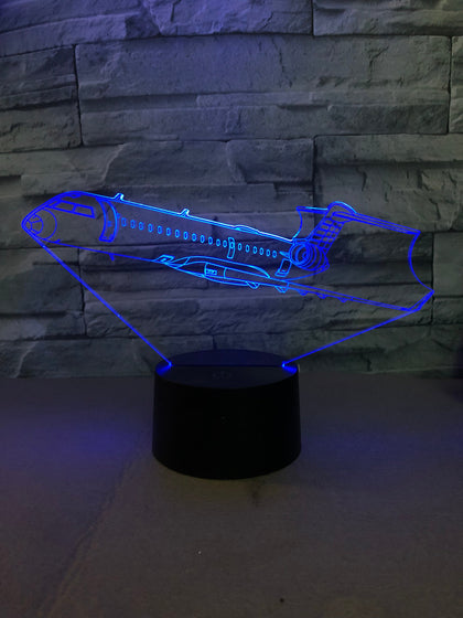 Departing Business Jet Designed 3D Lamp