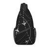 Customized Jet Fighter Pilot Sling Bag Men Fashion Aviation Airplane Aviator Shoulder Crossbody Chest Backpack Traveling Daypack