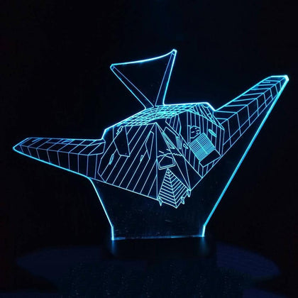 Ghost Airplane Designed 3D Lamp